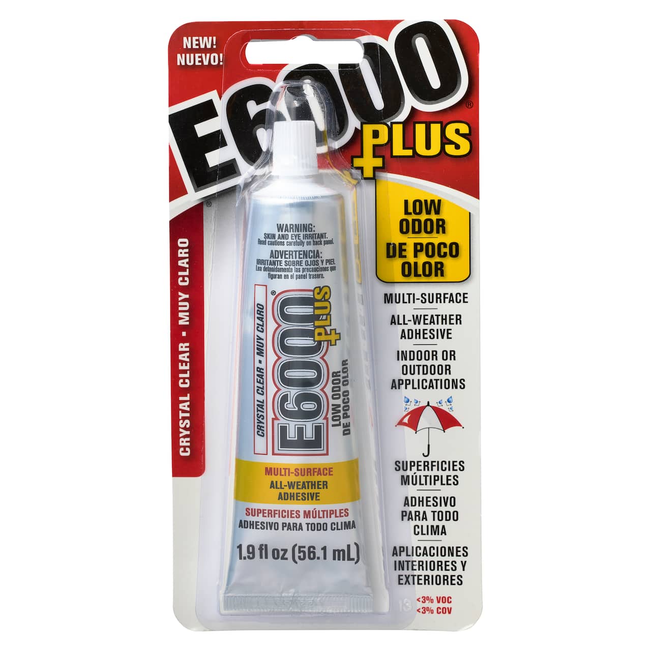 8 Pack: E6000® Plus Crystal Clear All-Weather Adhesive